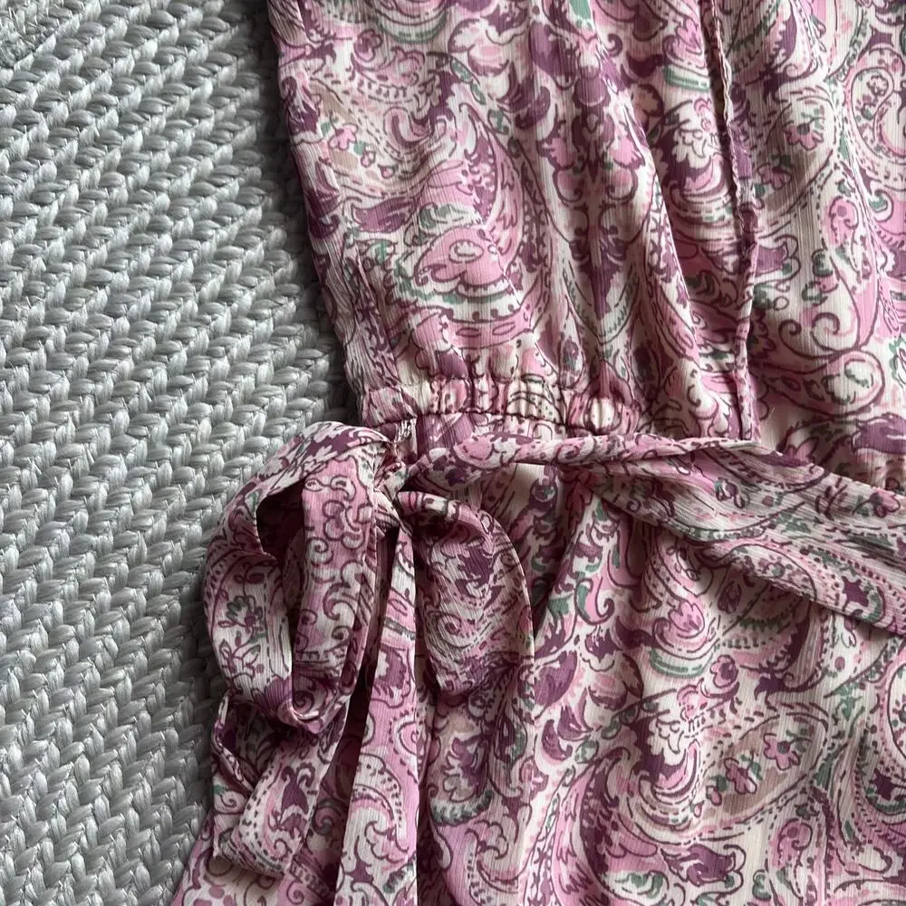 I.N.C. International Concepts Women's Paisley Flutter-Sleeve Midi Dress, Sz 16